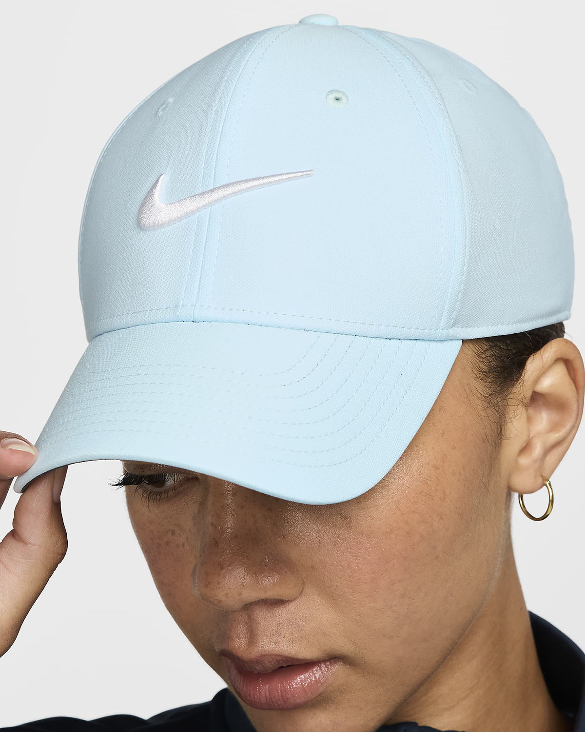 Nike Dri Fit Swoosh Structured Cap Glacier Blue 1