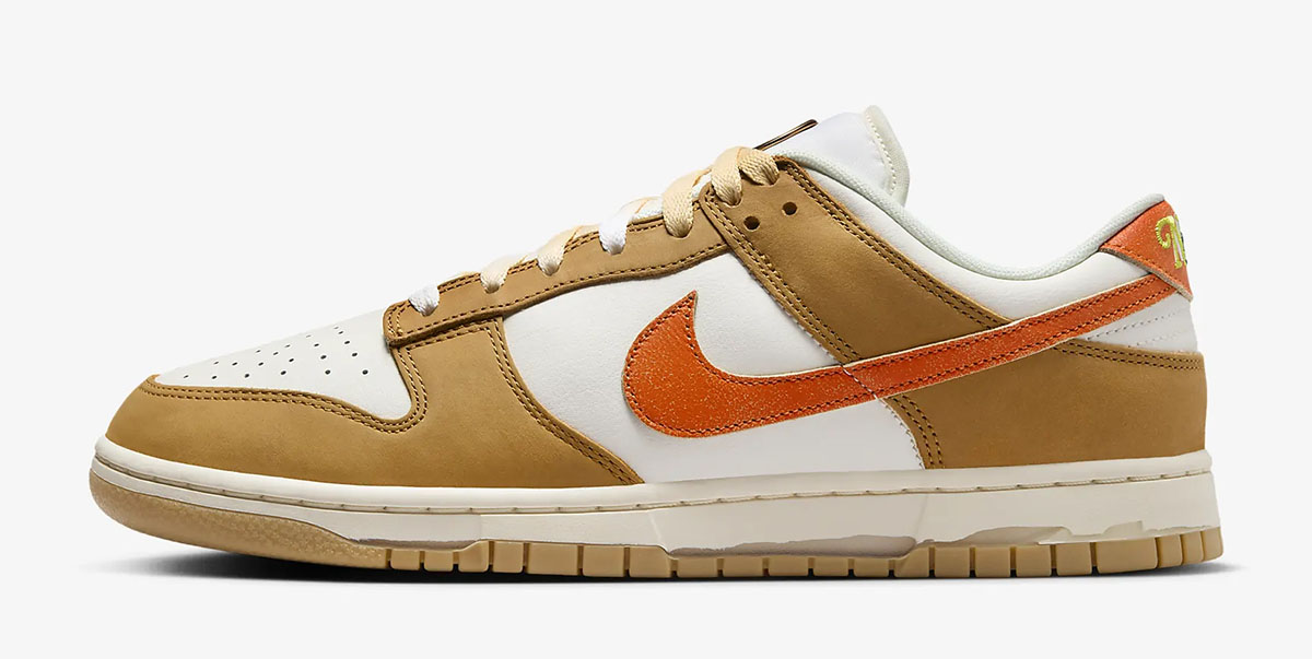 Nike Dunk Low Be the 1 Shoes Sail Coconut Milk Wheat Safety Orange 2