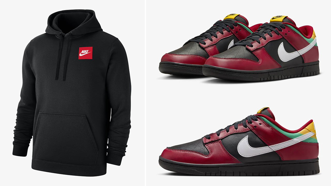 Nike Dunk Low Biker Tattoos Hoodie to Match Sneakers