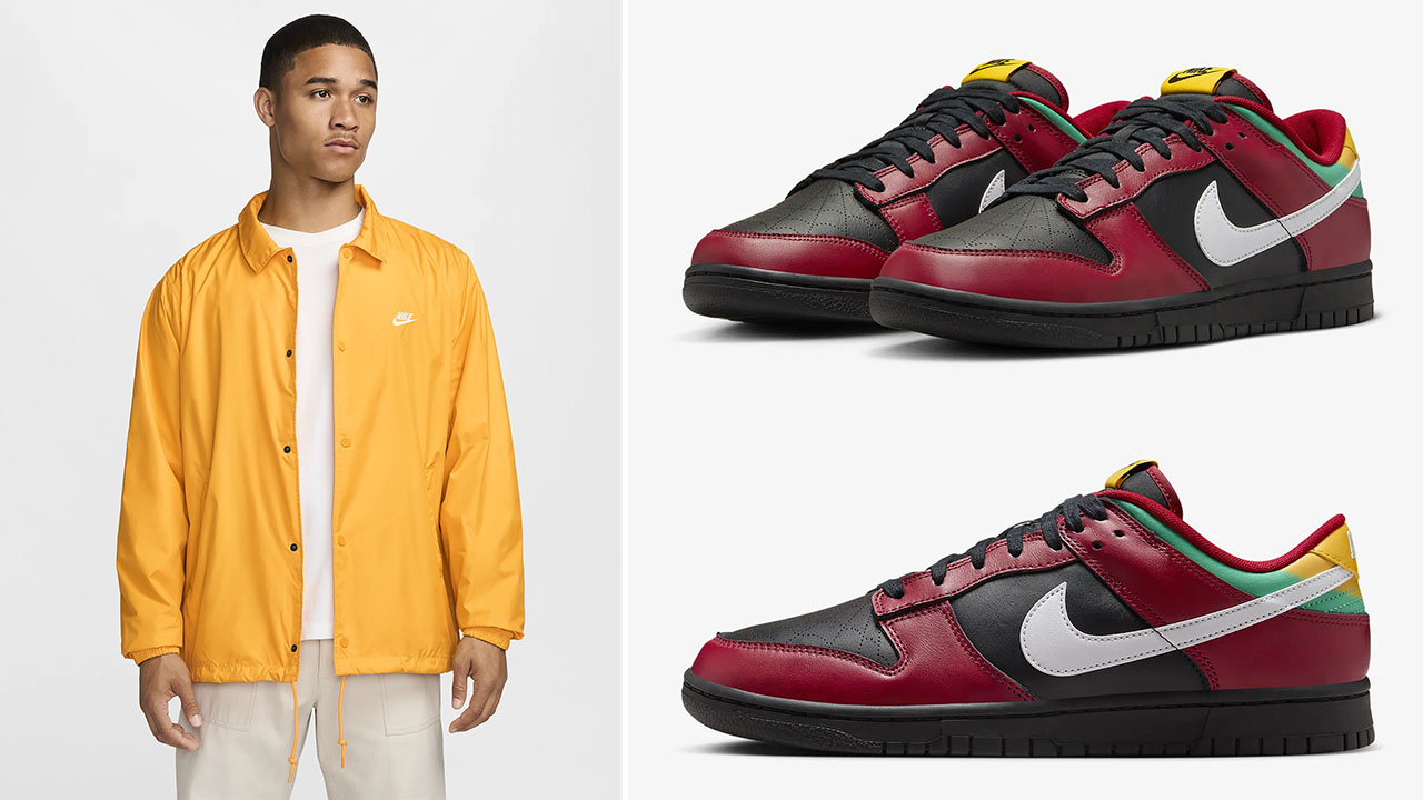 Nike Dunk Low Biker Tattoos Jacket to Match Shoes