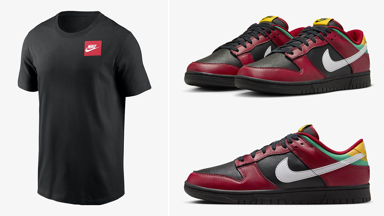 Nike Dunk Low Biker Tattoos T Shirt to Match Sneakers