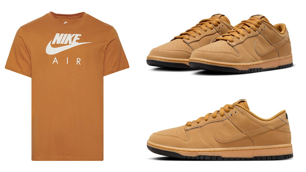 Nike Dunk Low Wheat Shirt to Match Sneakers