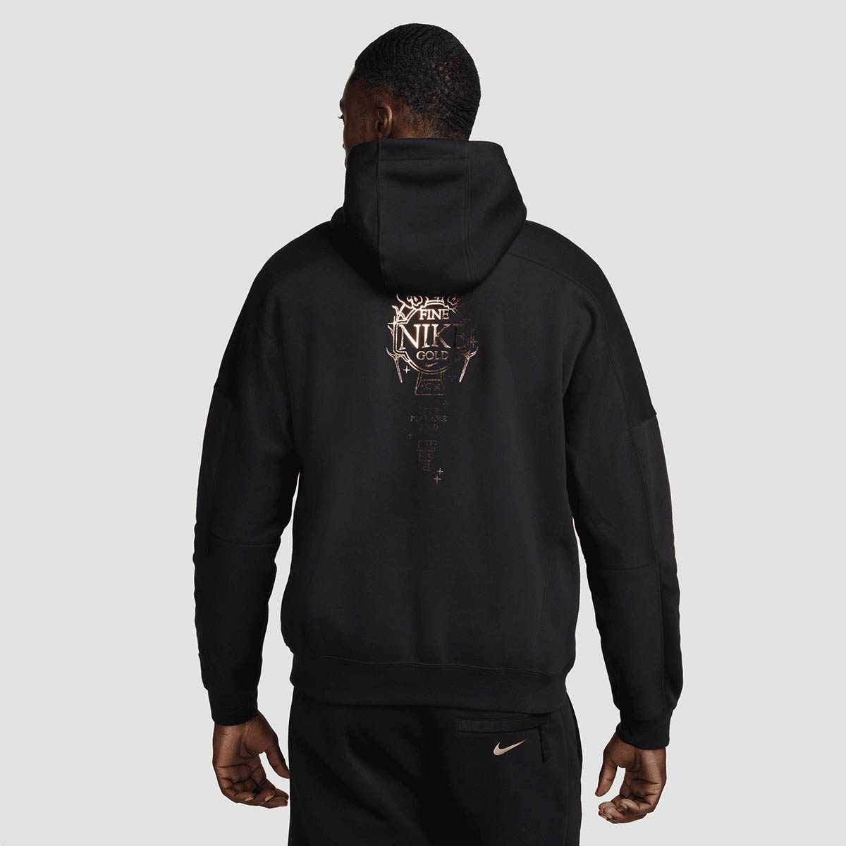 Nike Foot Locker 50th Anniversary Hoodie Black Gold 2