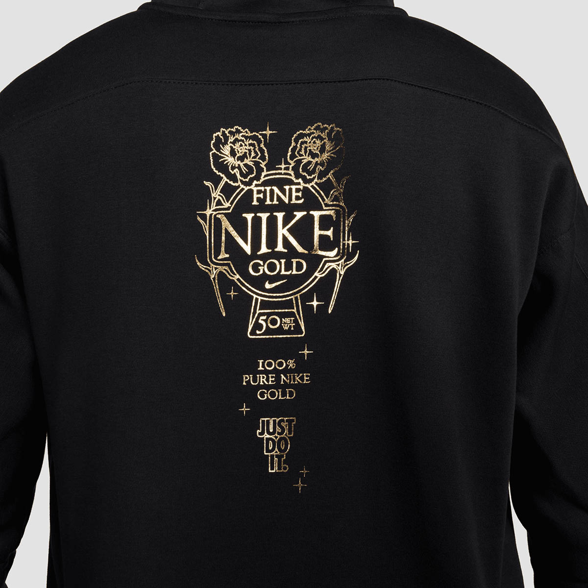 Nike Foot Locker 50th Anniversary Hoodie Black Gold 4