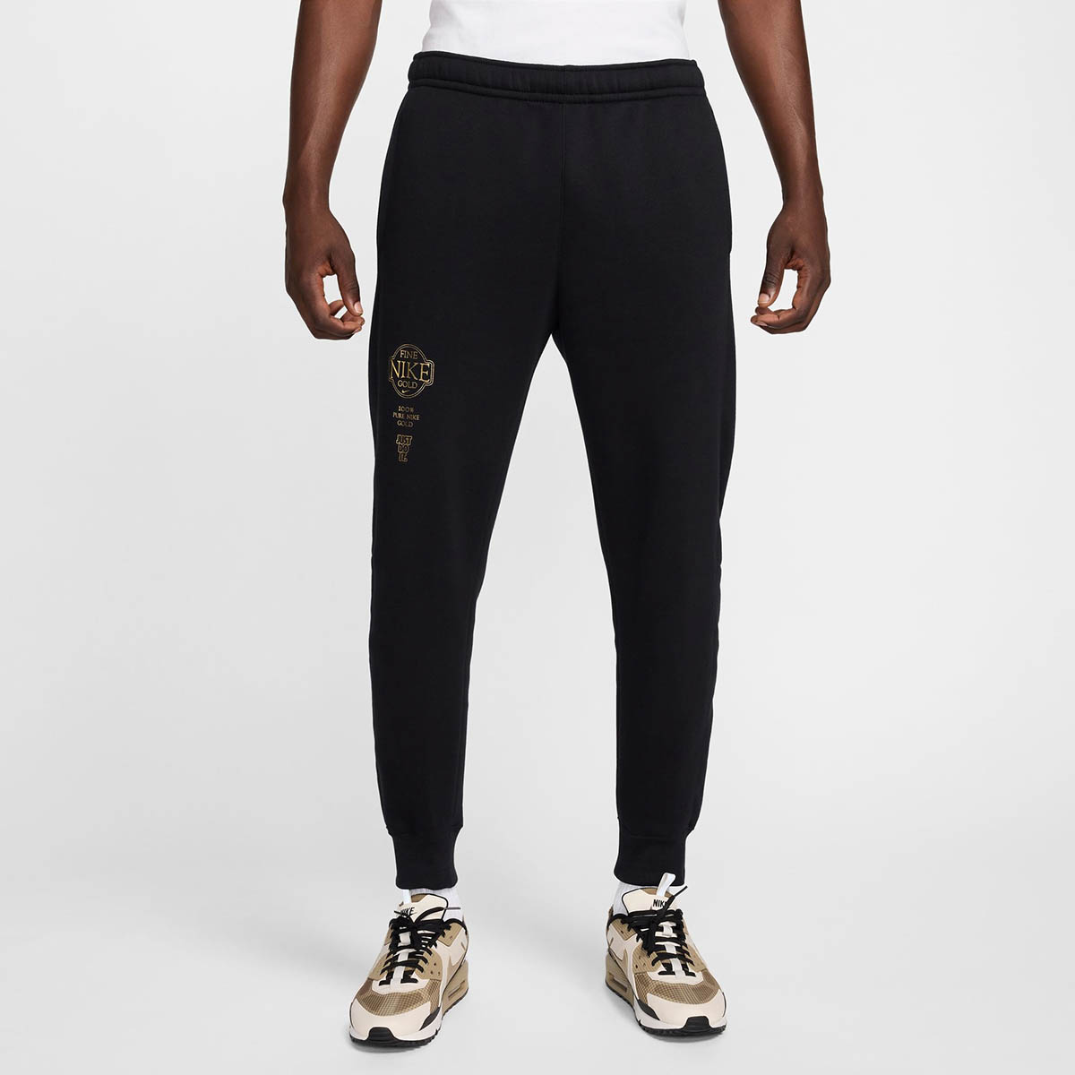 Nike Foot Locker 50th Anniversary Jogger Pants Black Gold 1