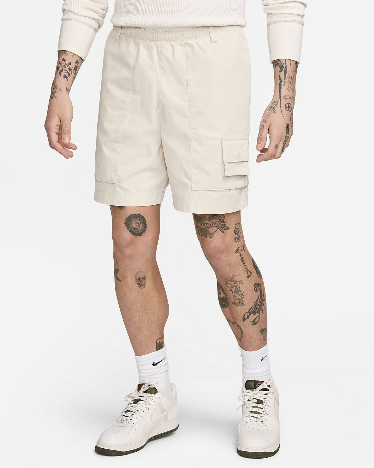 Nike Life Camp Shorts Light Orewood Brown