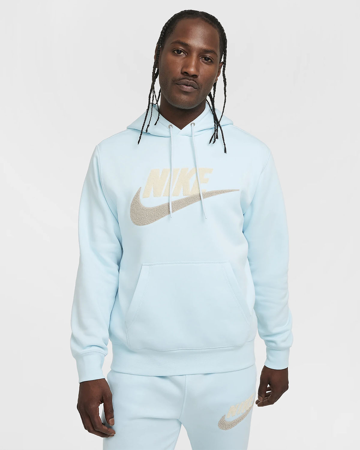 Nike Sportswear Club Fleece Pullover Hoodie Glacier Blue 2