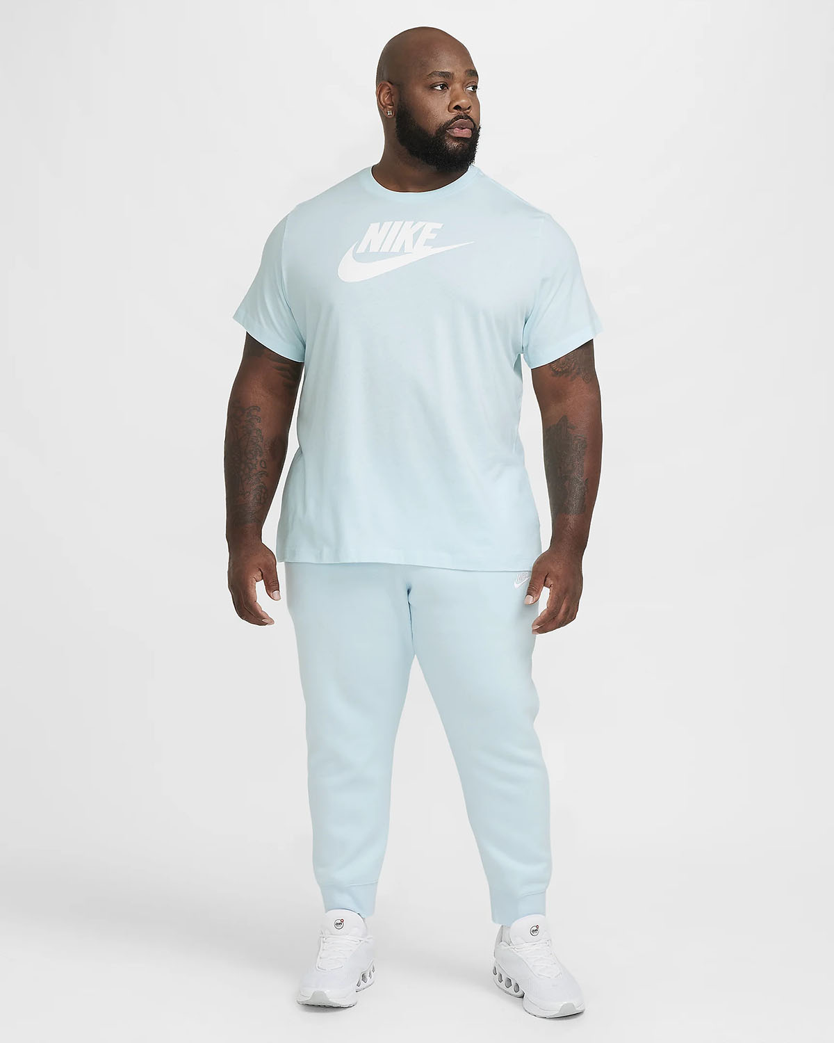 Nike Sportswear Logo T Shirt Glacier Blue 1