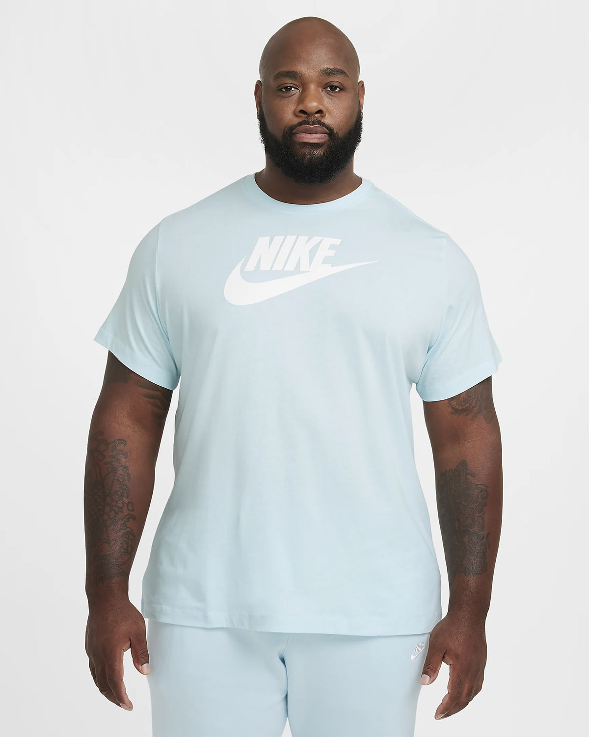 Nike Sportswear Logo T Shirt Glacier Blue 2