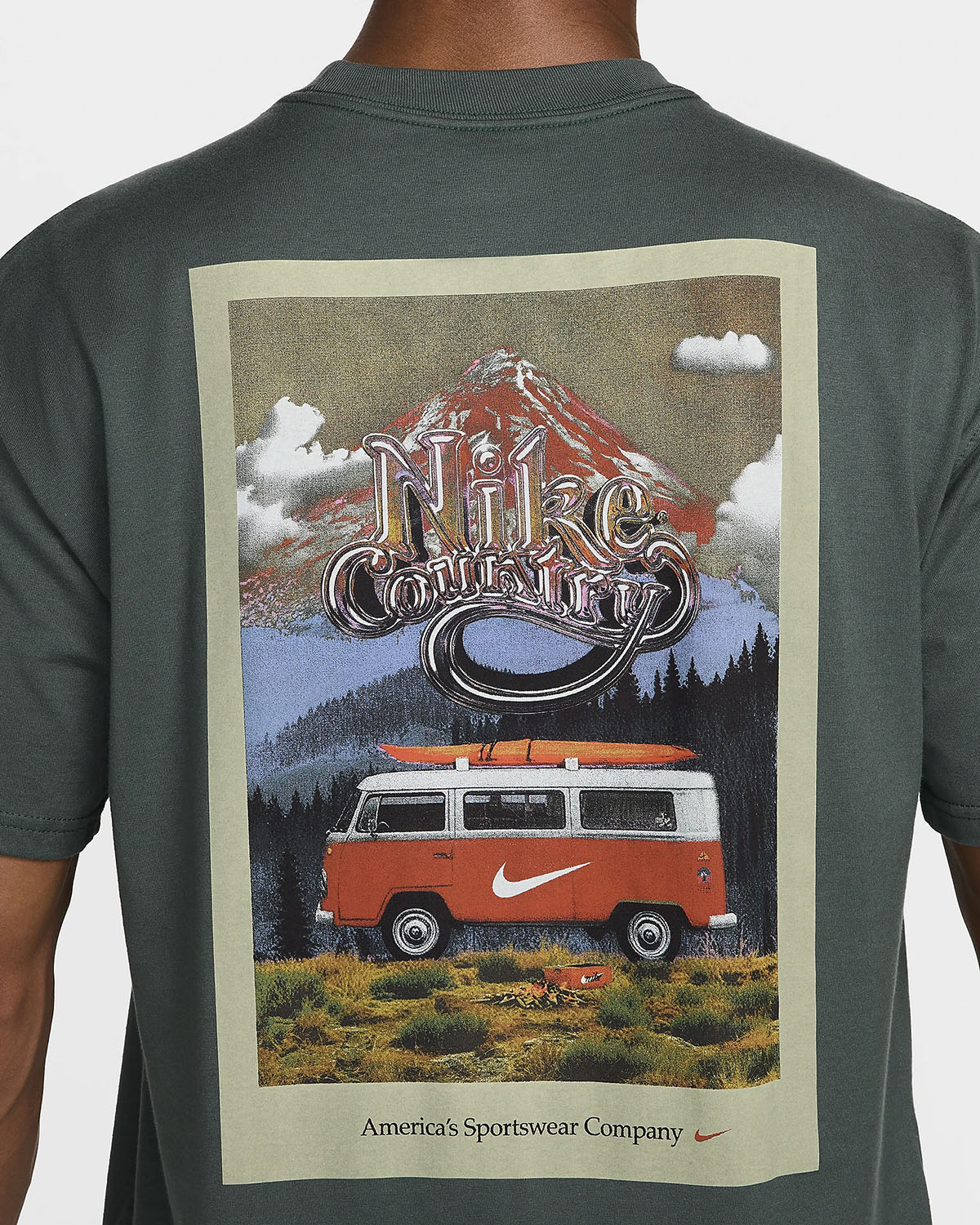 Nike Sportswear Max90 Van Life T Shirt Vintage Green 2