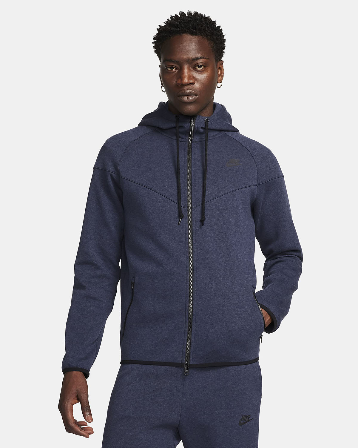 Nike Tech Fleece Full Zip OG Hoodie Obsidian Navy Blue