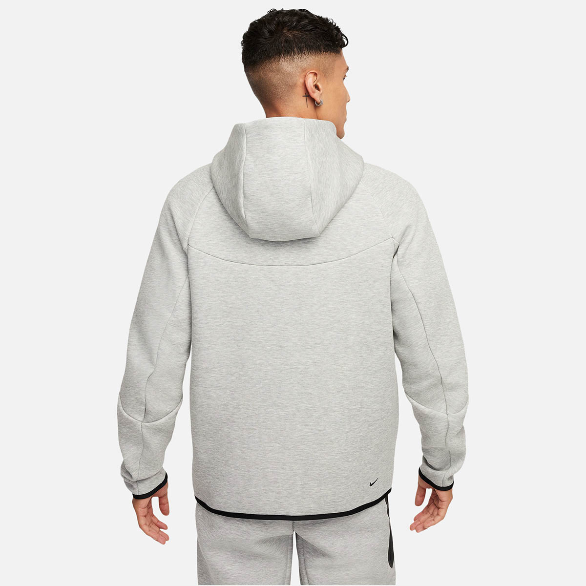 Nike Tech Fleece Full Zip Windrunner Hoodie Dark Grey Heather Black 2