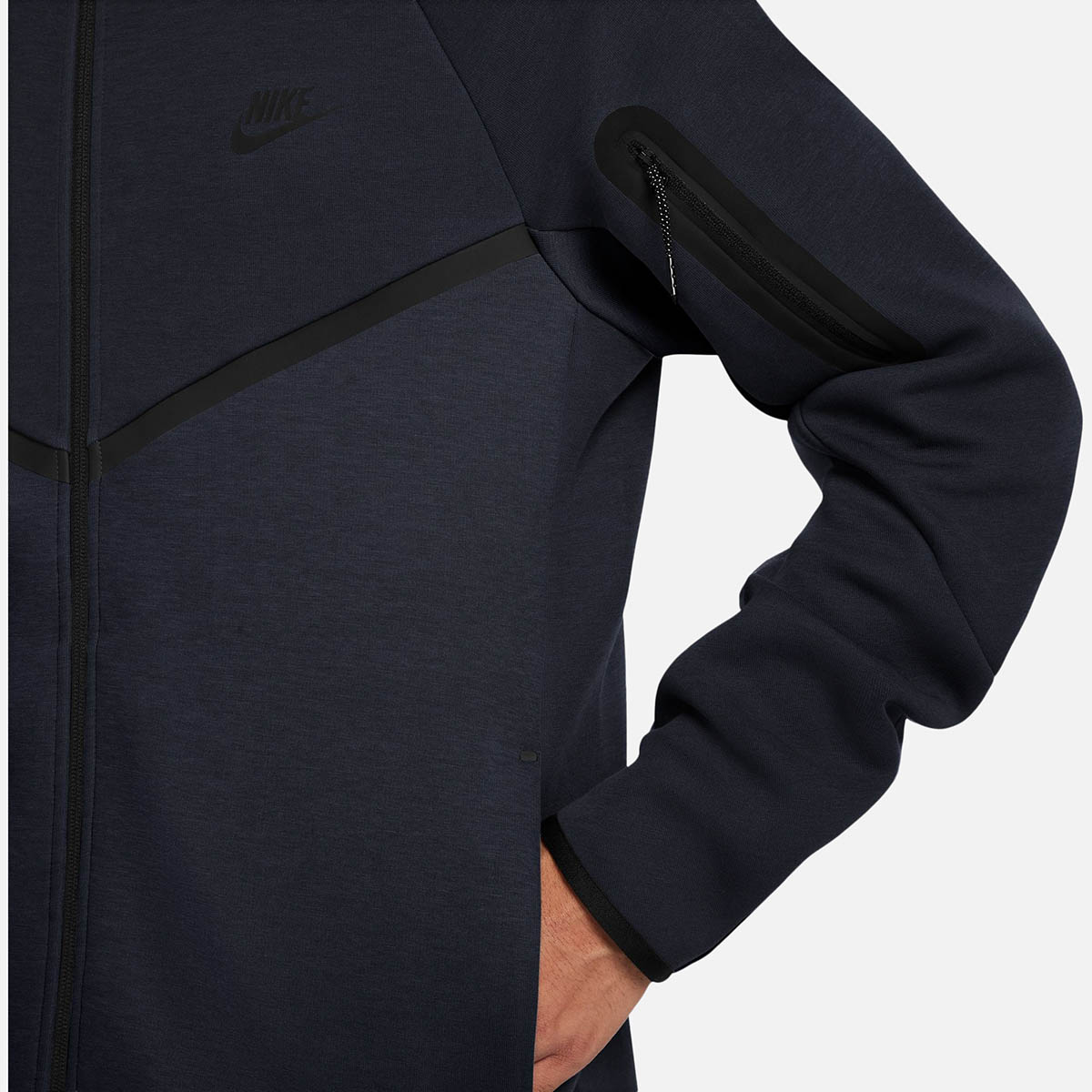 Nike Tech Fleece Full Zip Windrunner Hoodie Obsidian Black 3