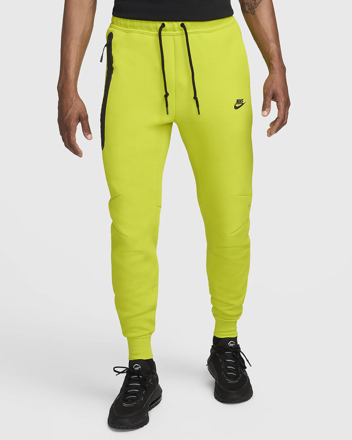 Nike Tech Fleece Jogger Pants Bright Cactus Volt Black 1