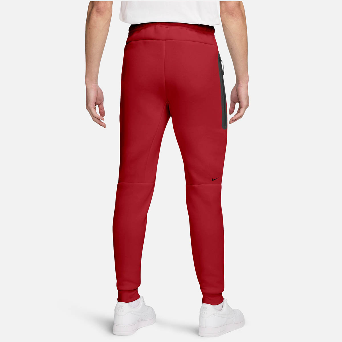 Nike Tech Fleece Jogger Pants Red Black 2