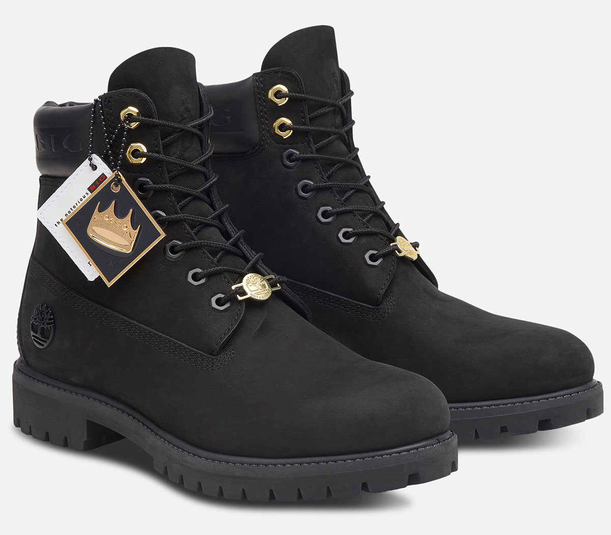 The Notorious BIG Timberland Biggie Boots Black Gold 3