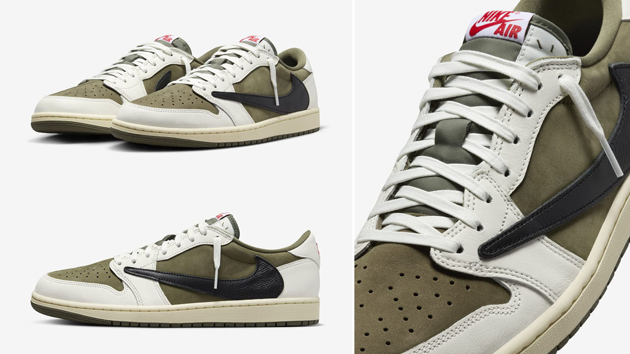 Travis Scott Air Jordan 1 Low Medium Olive Release Date