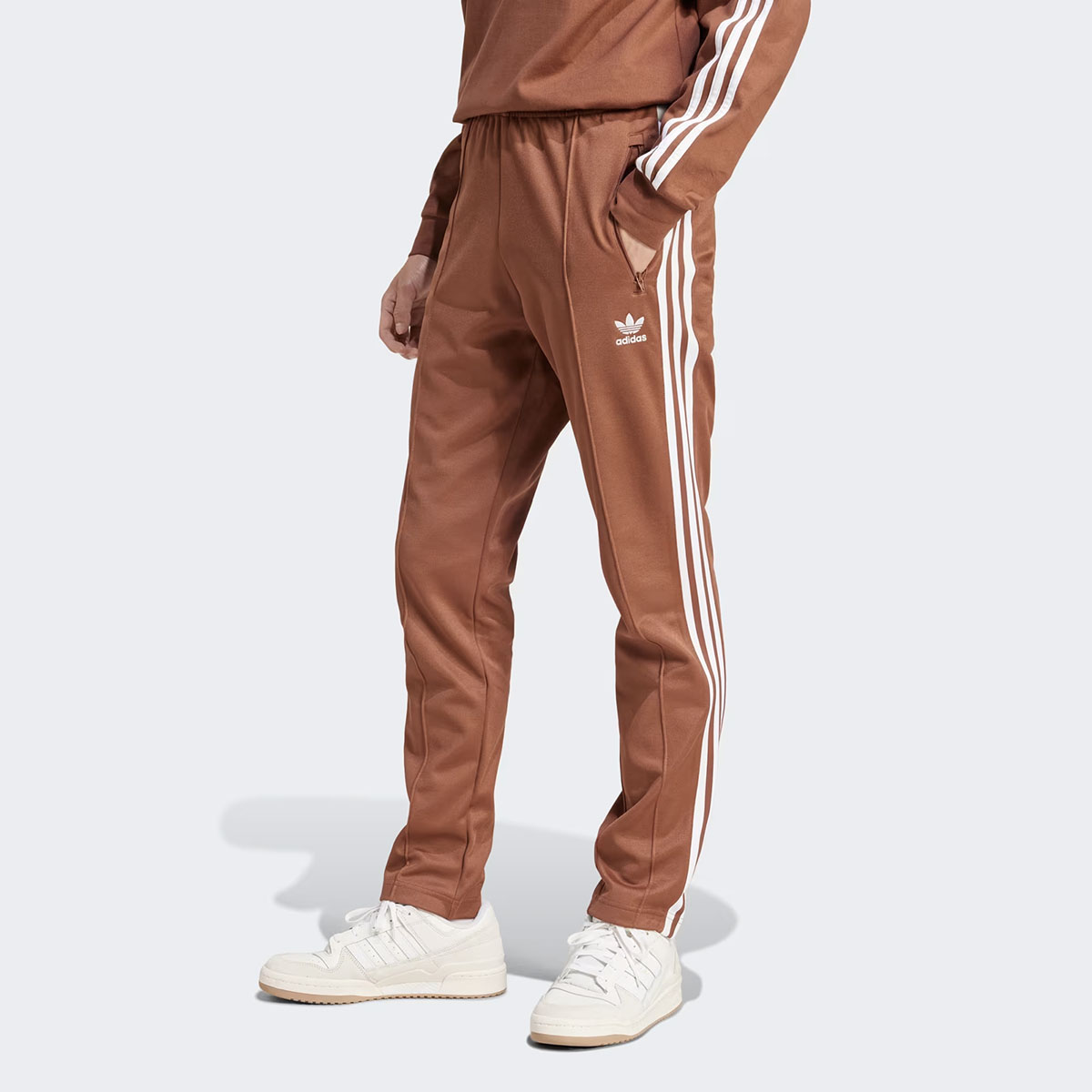 adidas Classics Beckenbauer Track Pants Preloved Brown