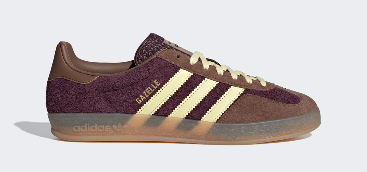 adidas Gazelle Indoor Shoes Maroon Preloved Brown