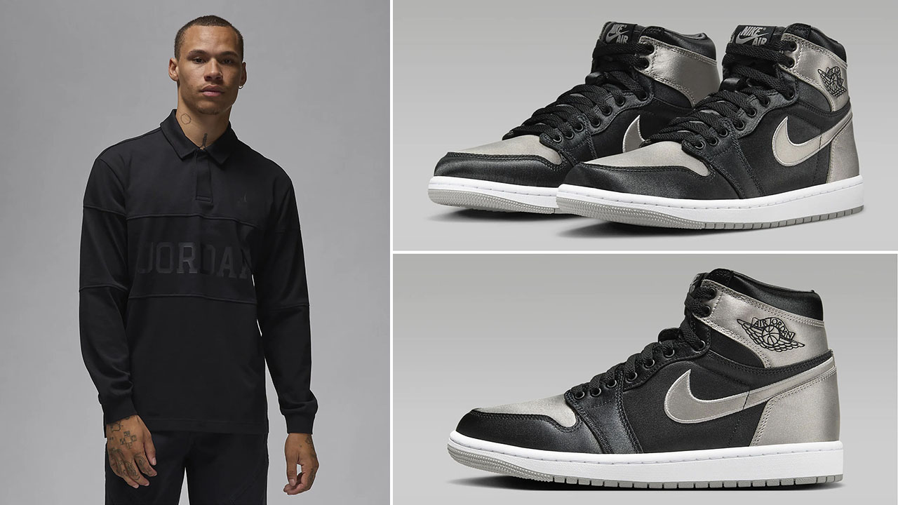 Air Jordan 1 High OG Satin Shadow Polo Shirt to Match Sneakers