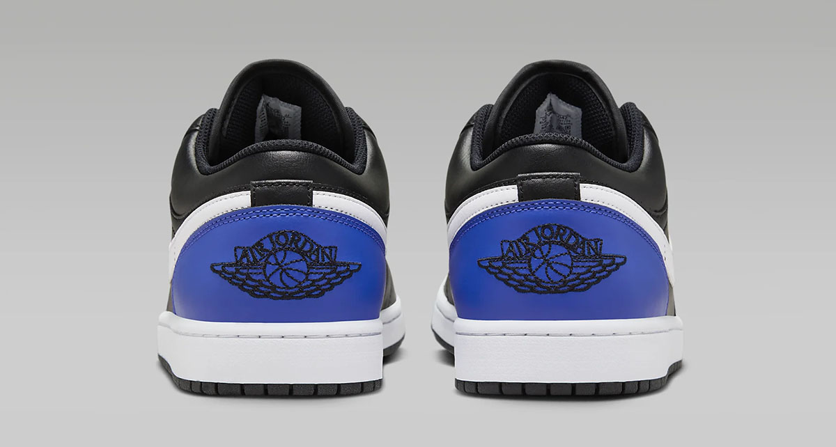 Air Jordan 1 Low Black Game Royal White Mens Shoes 5