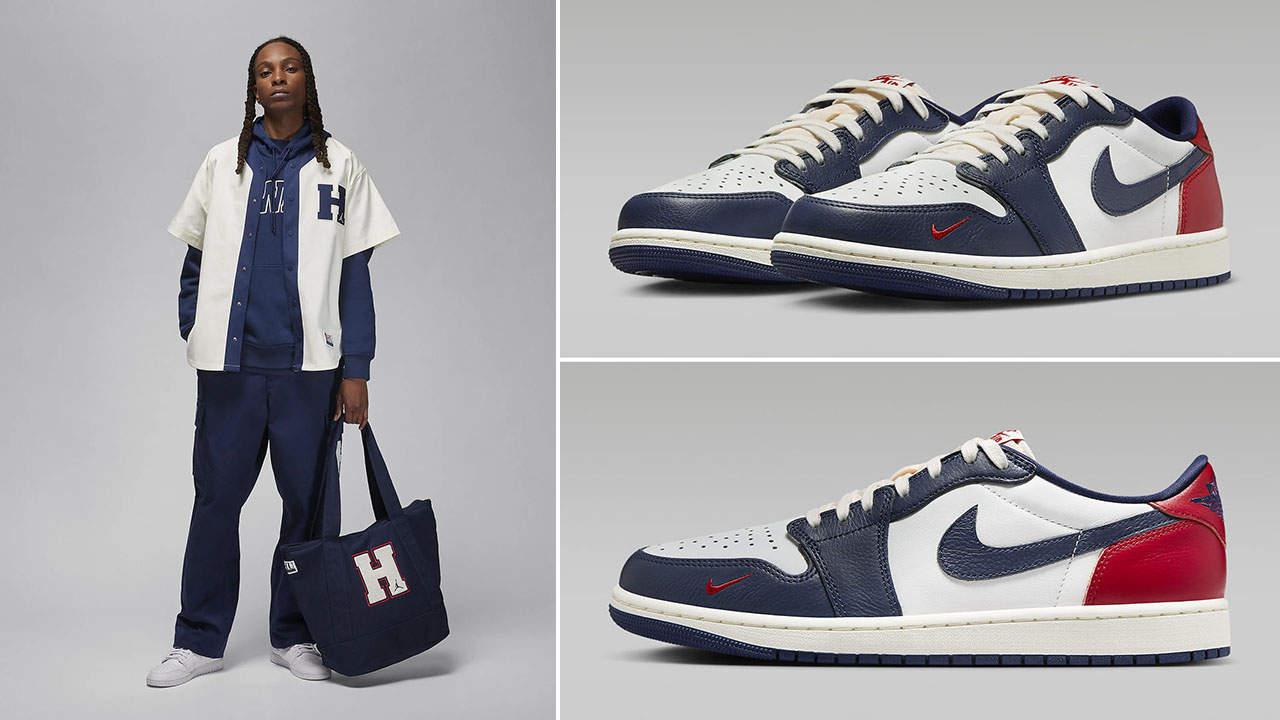 Air Jordan 1 Low Howard University Matching Outfit