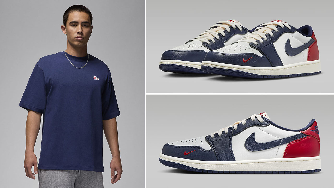 Air Jordan 1 Low Howard University Shirt to Match Sneakers