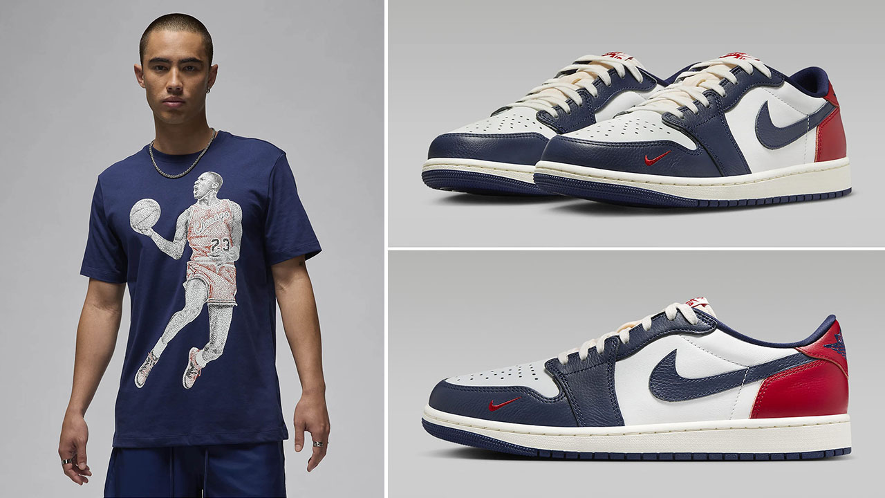 Air Jordan 1 Low Howard University Shirt