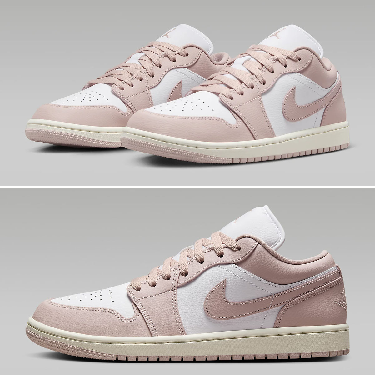 Air Jordan 1 Low White Pink Oxford