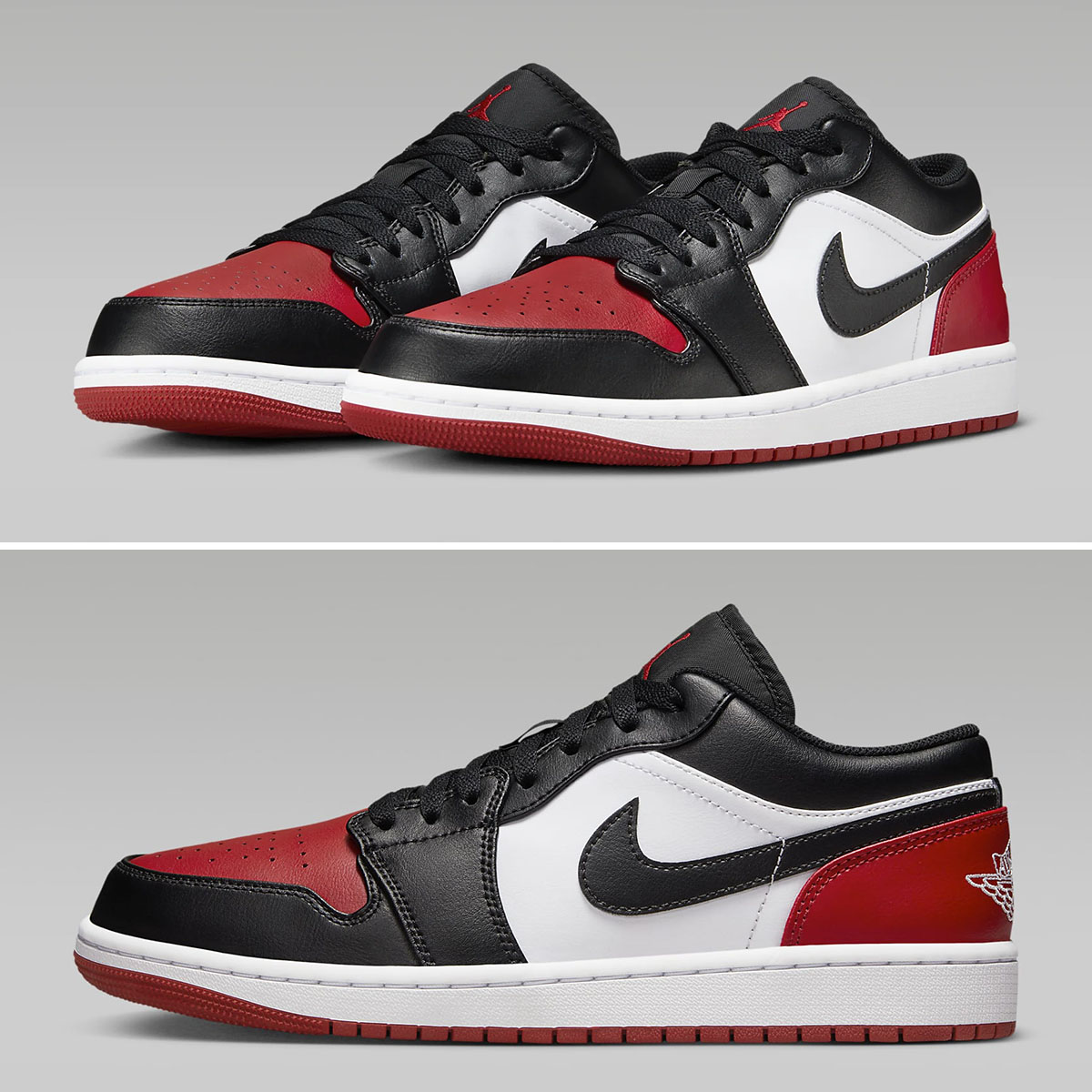 Air Jordan 1 Low White Red Black