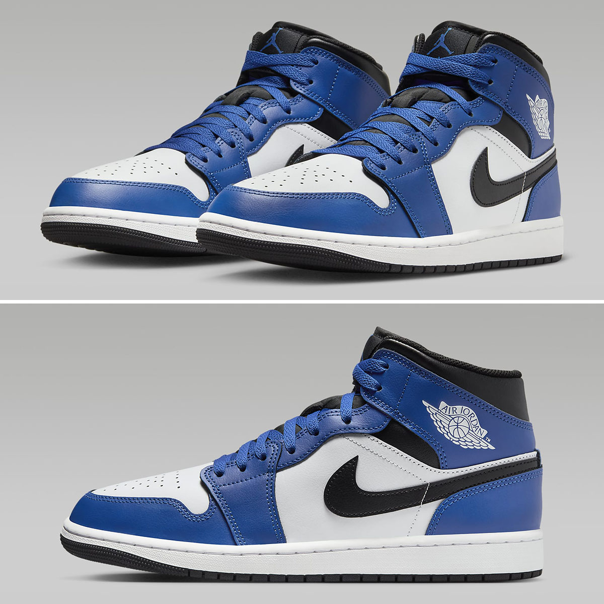 Air Jordan 1 Mid Game Royal White Black