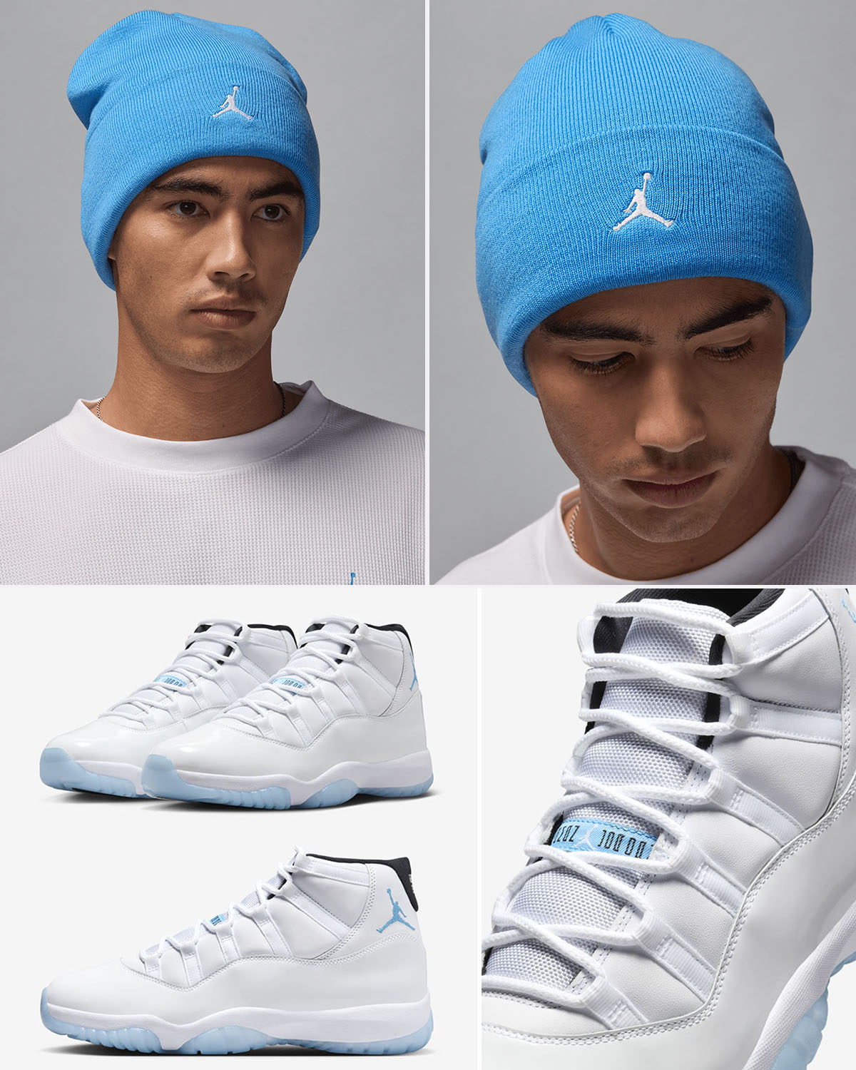 Air Jordan 11 Legend Blue 2024 Beanie to Match