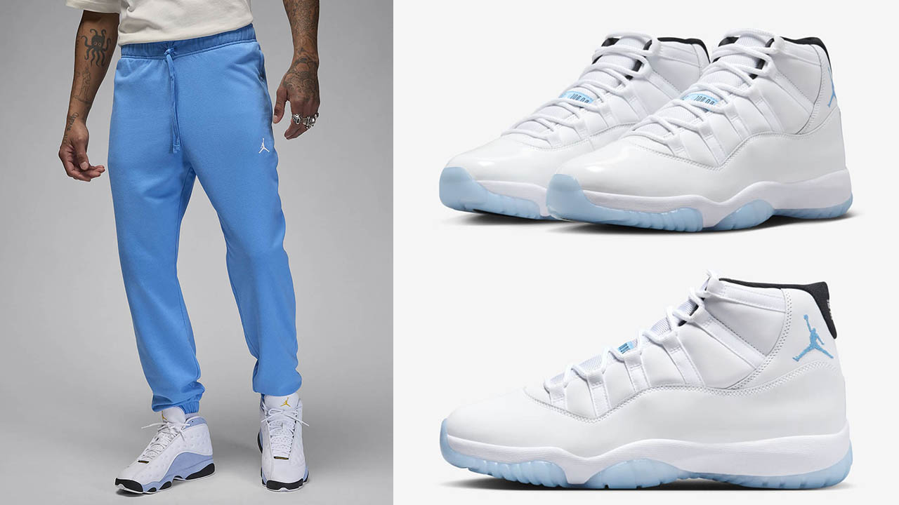 Air Jordan 11 Legend Blue Crossover Pants Outfit