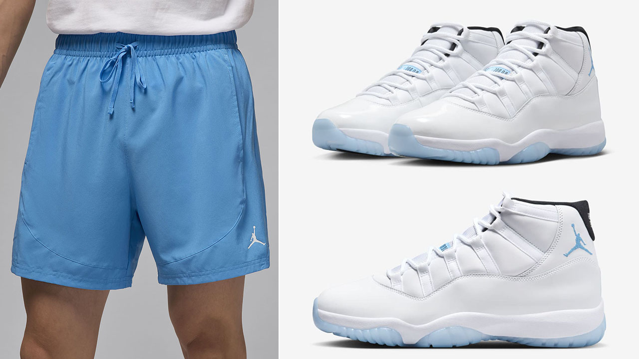 Air Jordan 11 Legend Blue Woven Shorts Outfit