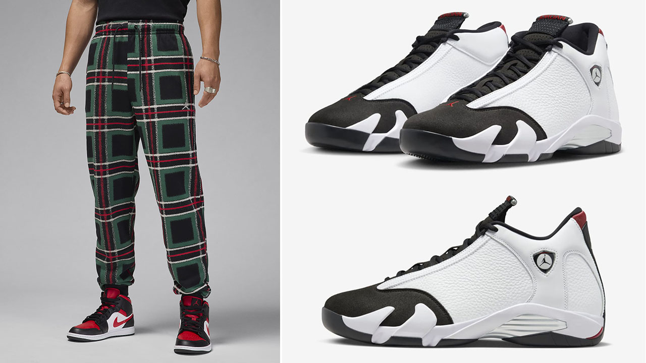 Air Jordan 14 Black Toe 2024 Holiday Pants to Match Sneakers