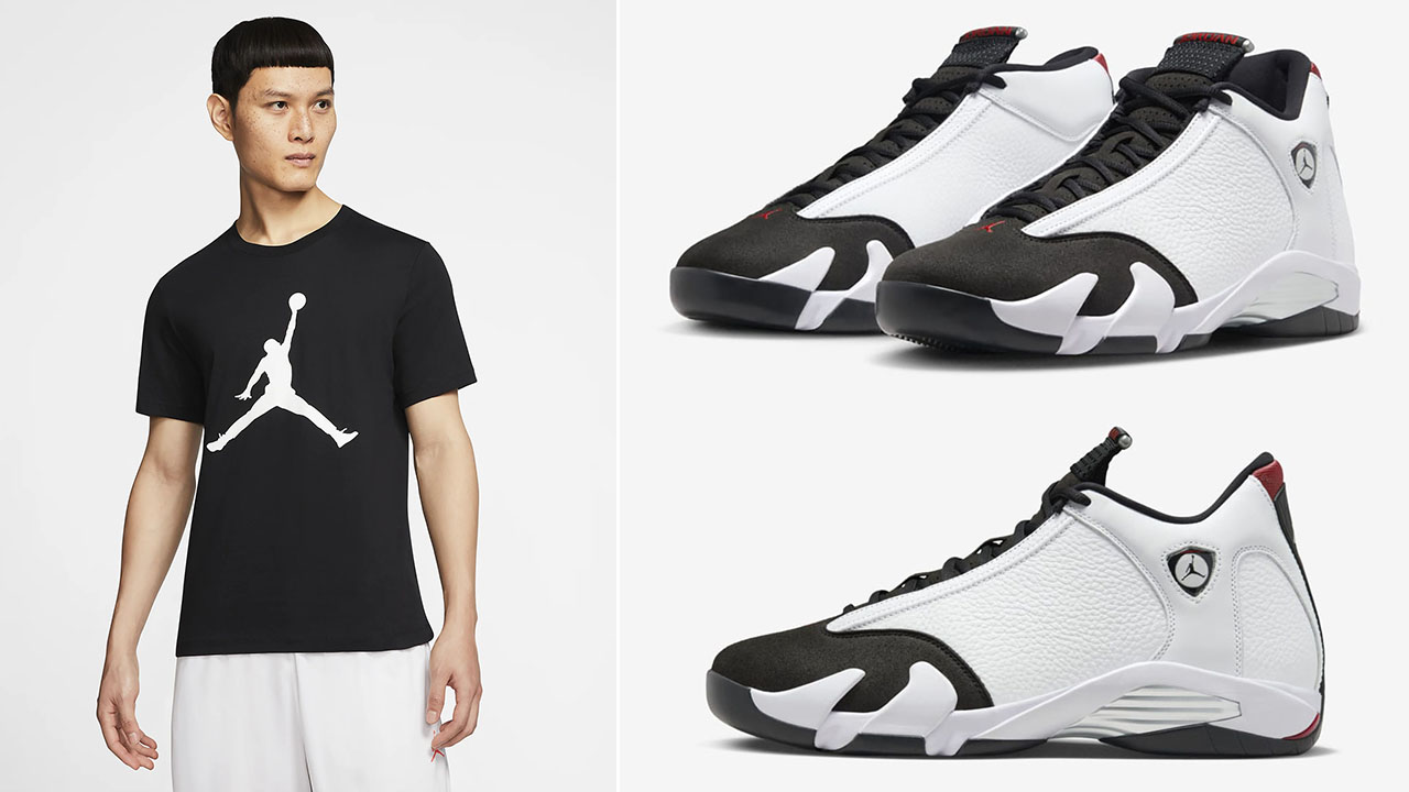 Air Jordan 14 Black Toe 2024 Jumpman T Shirt Outfit