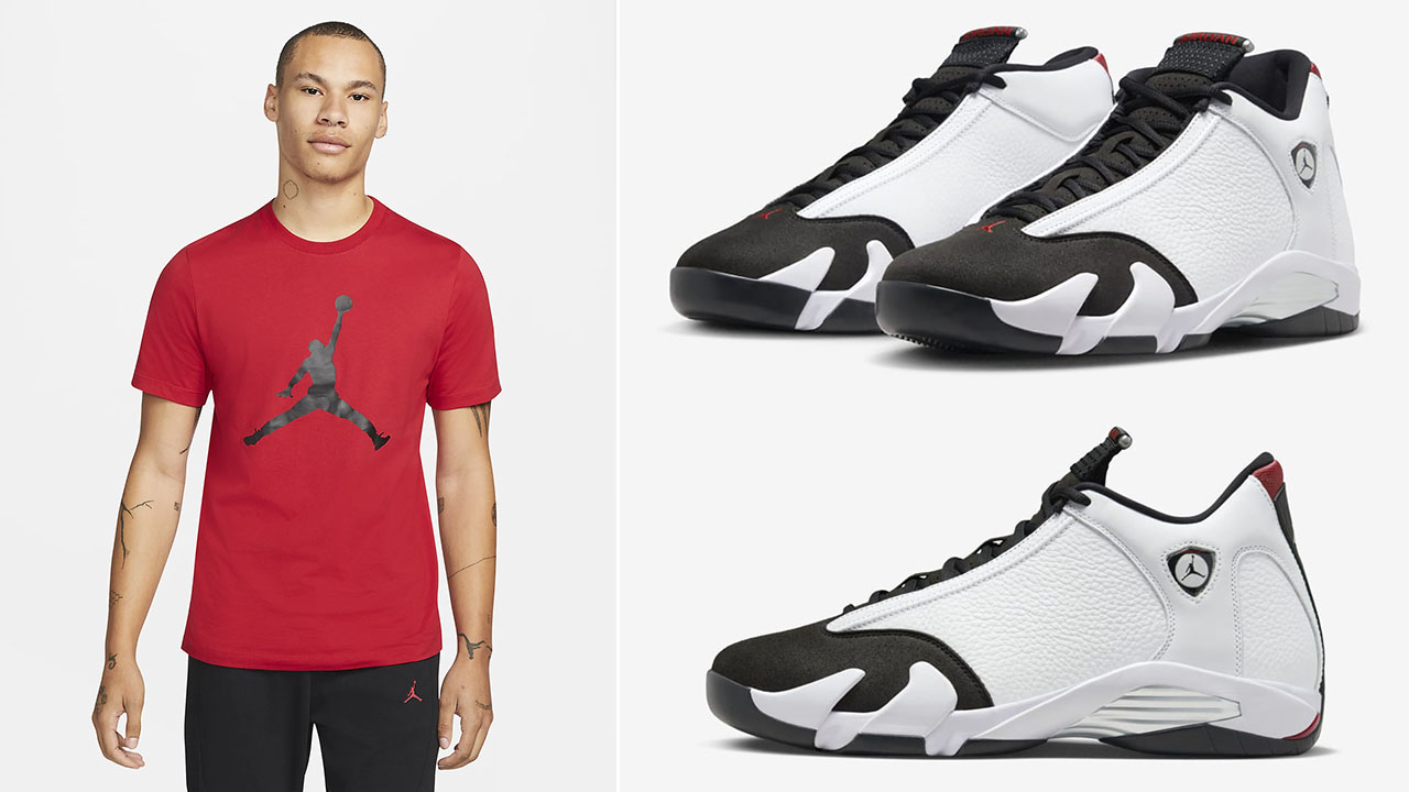 Air Jordan 14 Black Toe 2024 Jumpman T Shirt