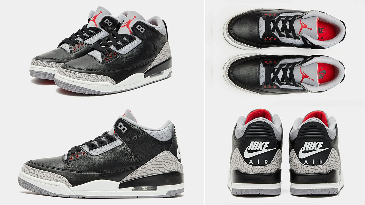 Air Jordan 3 Black Cement 2024 Shoes