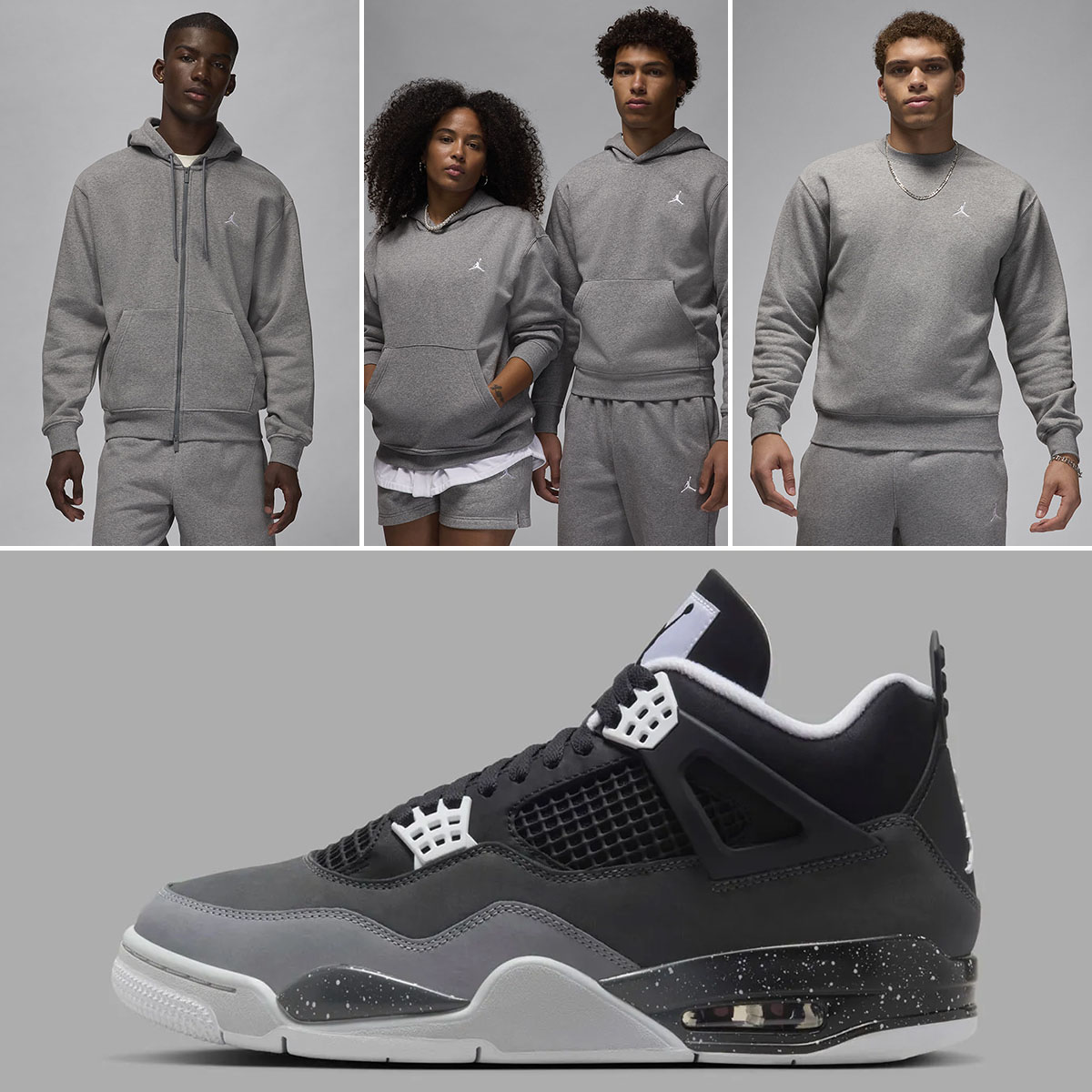 Air Jordan 4 Fear Fleece Clothing to Match Sneakers