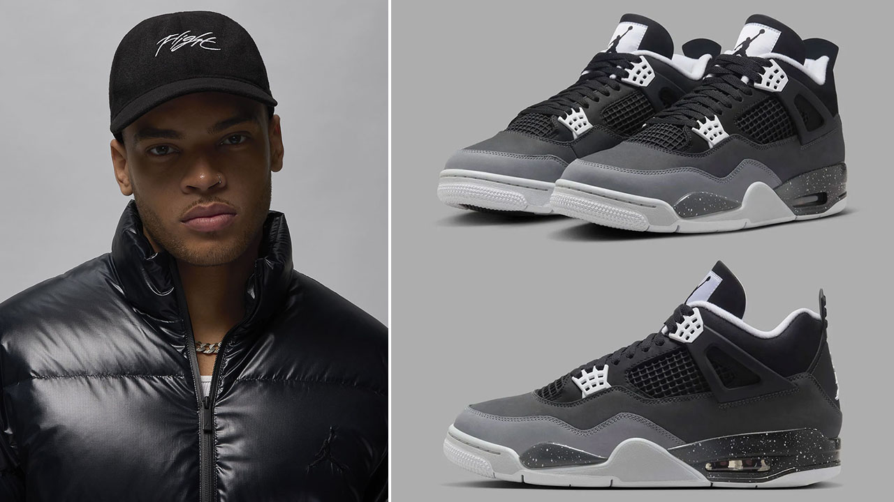 Air Jordan 4 Fear Hat to Match Sneakers