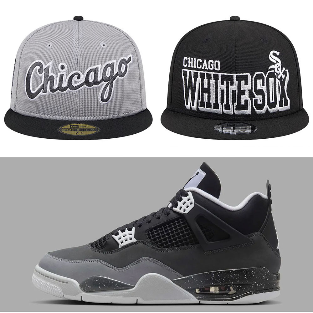 Air Jordan 4 Fear Hats to Match Sneakers