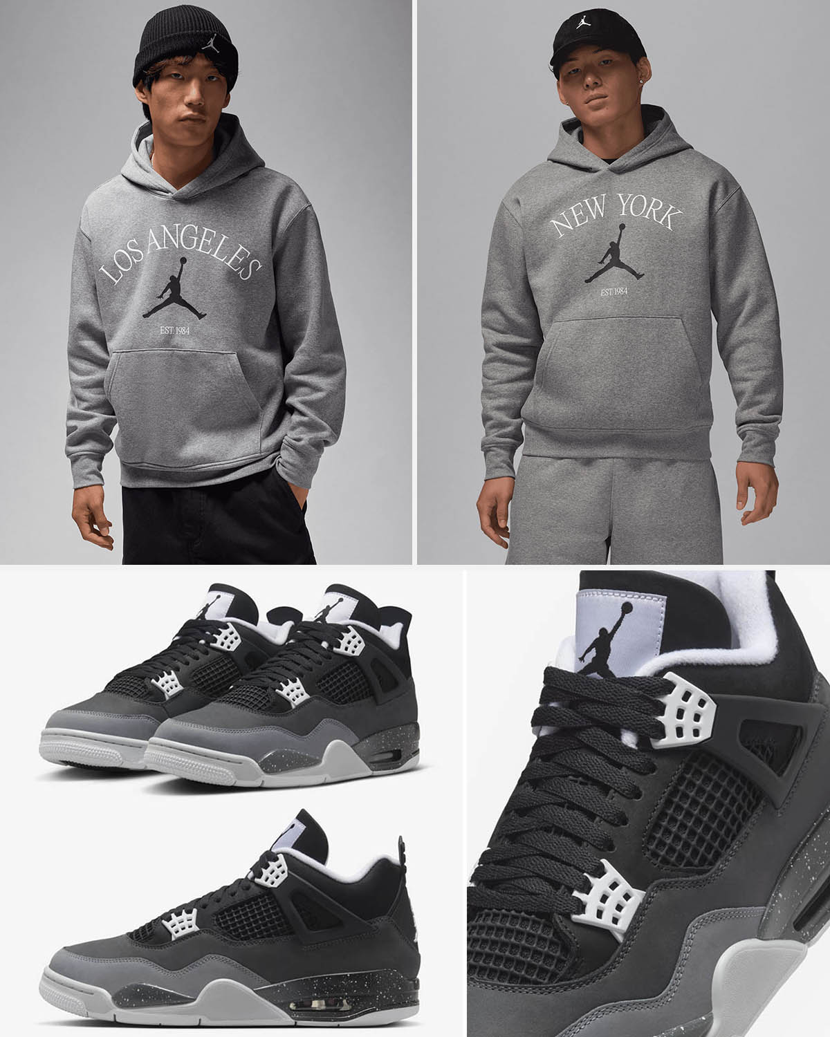 Air Jordan 4 Fear Hoodies to Match Sneakers