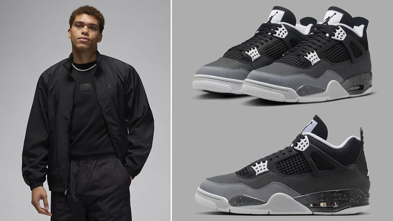 Air Jordan 4 Fear Jacket to Match Sneakers