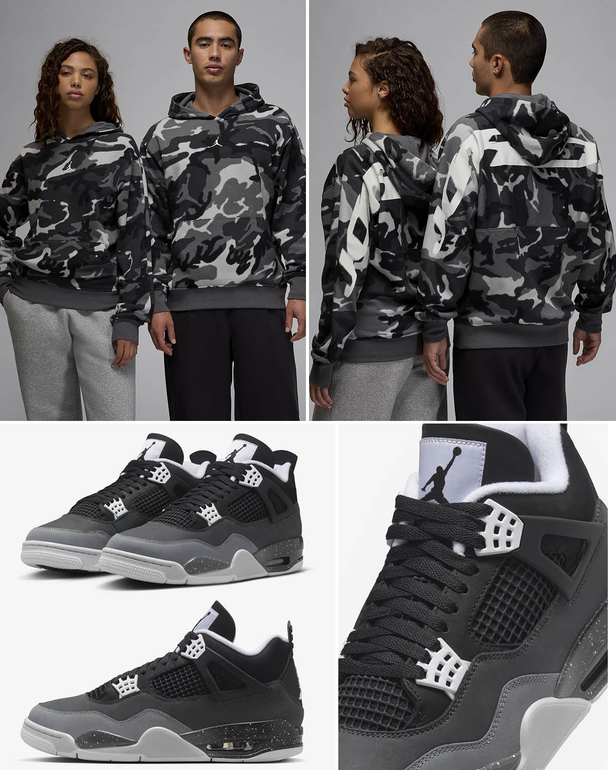 Air Jordan 4 Fear Sneakers and Hoodie Outfit