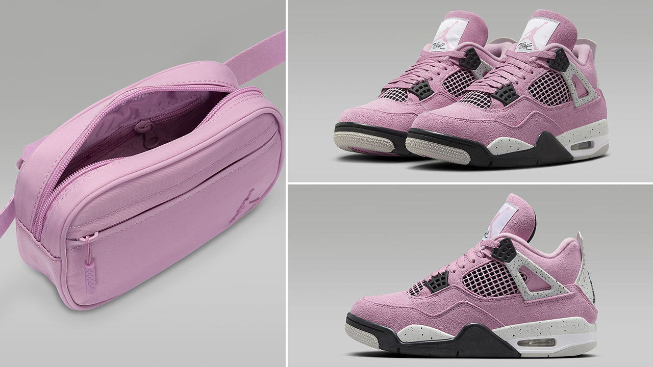 Air Jordan 4 Orchid Camera Bag to Match Sneakers