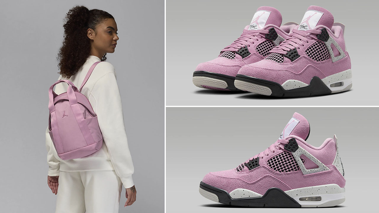 Air Jordan 4 Orchid Mini Backpack to Match Sneakers