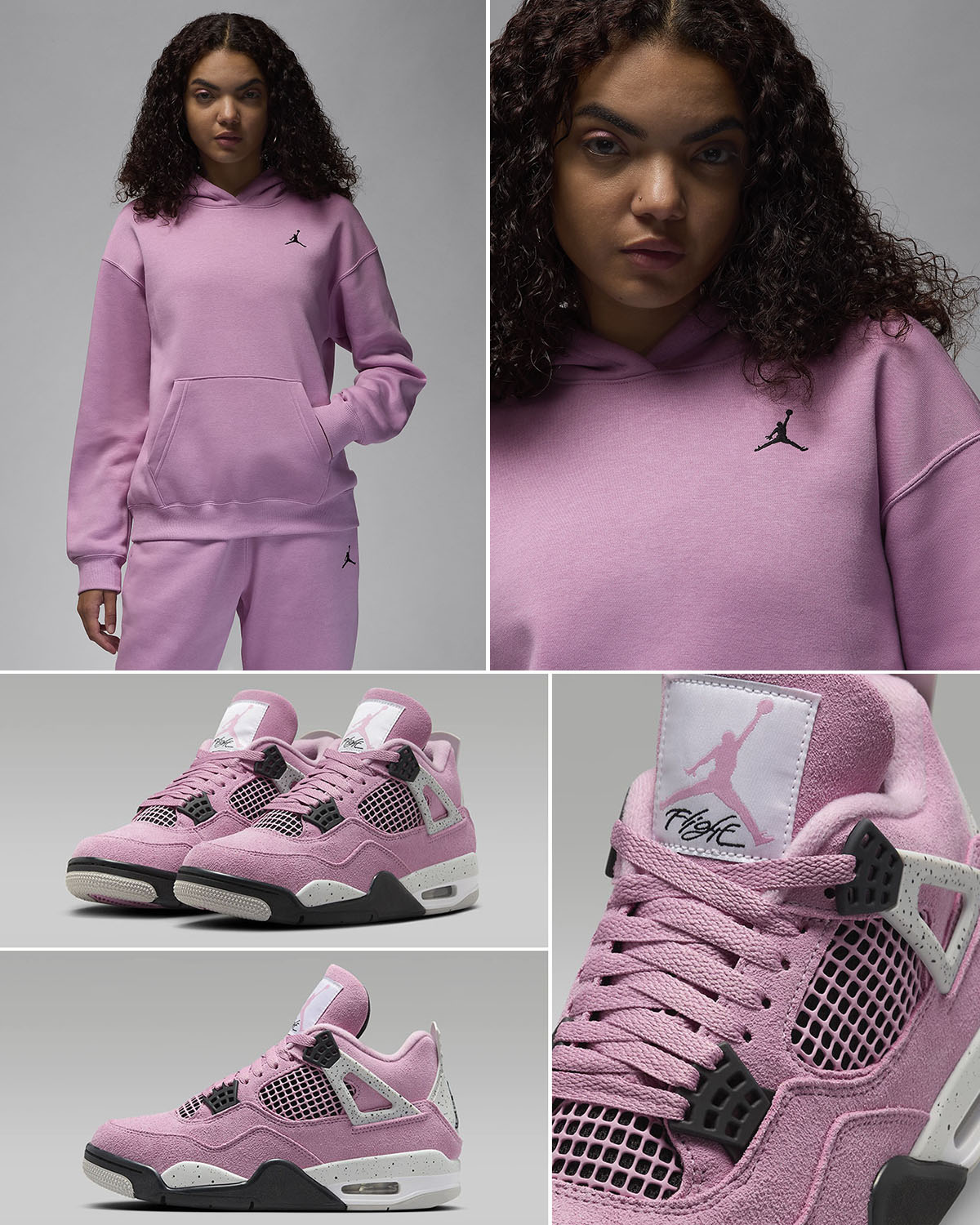 Air Jordan 4 Orchid Womens Hoodie Sneaker Outfit