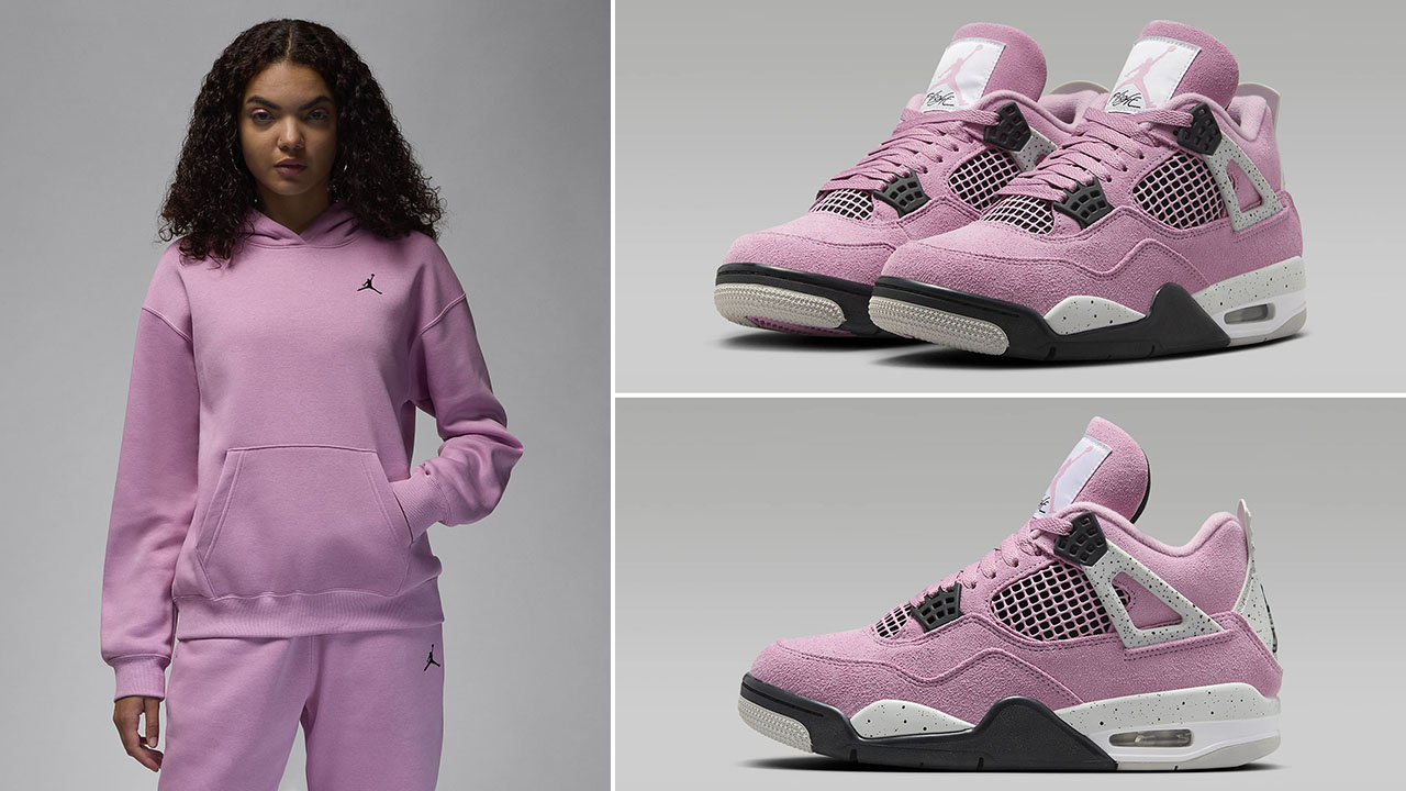 Air Jordan 4 Orchid Womens Hoodie to Match Sneakers