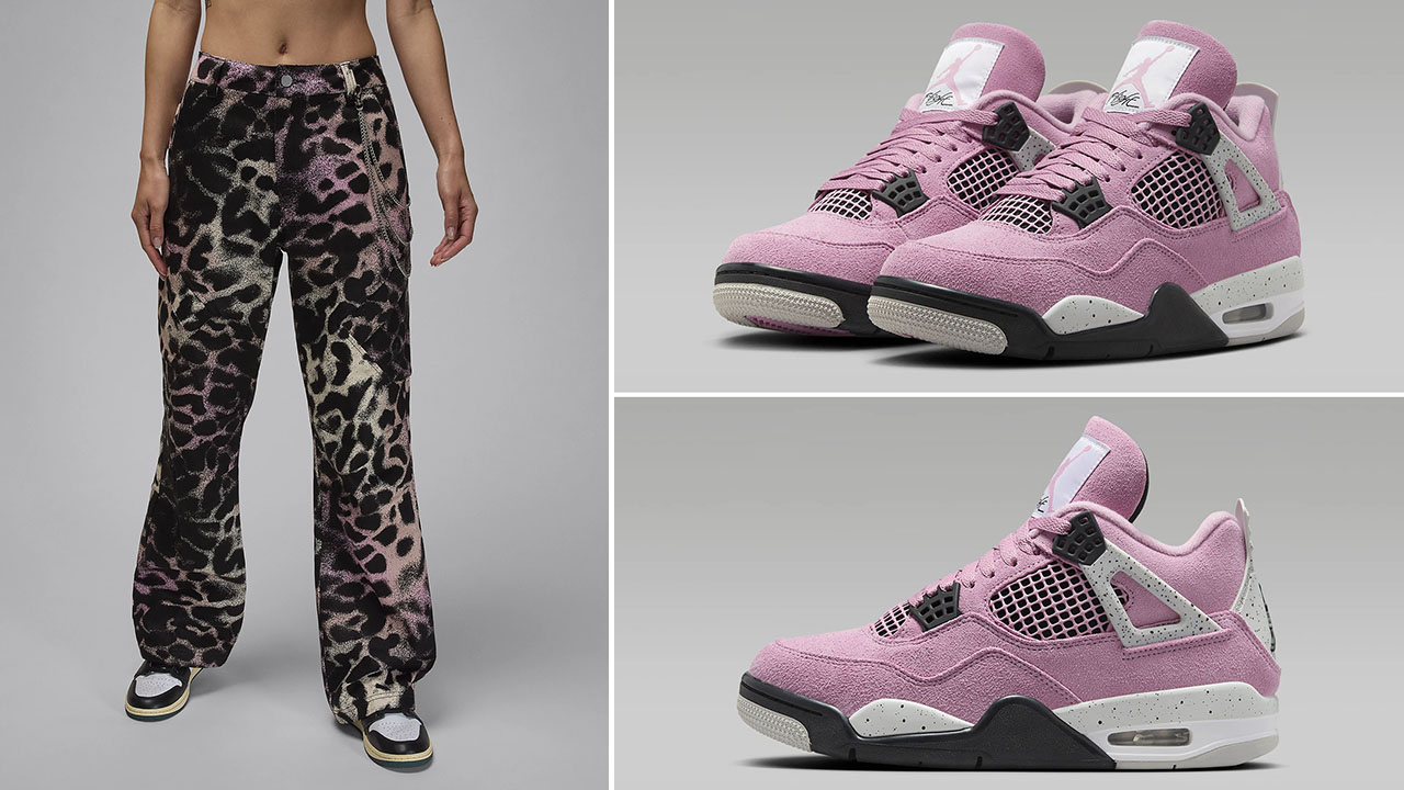 Air Jordan 4 Orchid Womens Pants to Match Sneakers