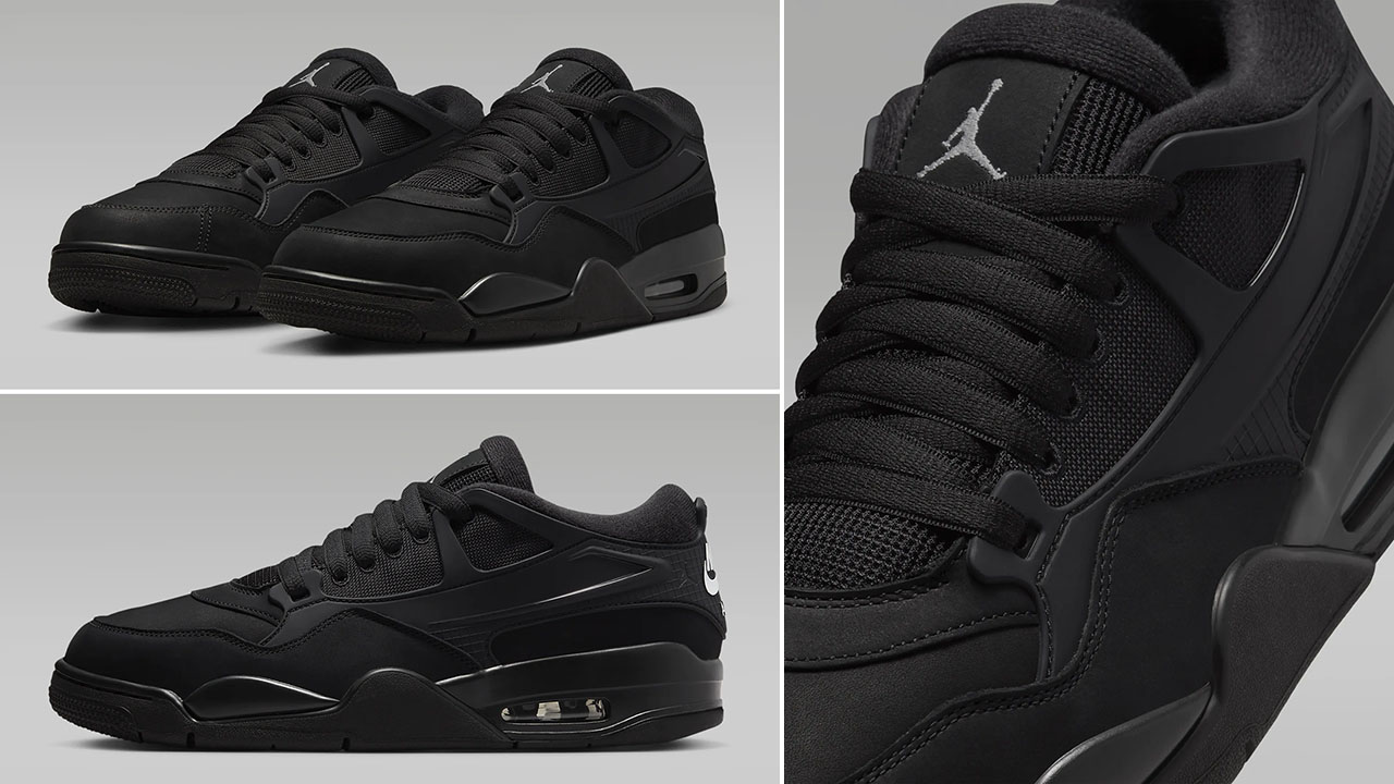 Air Jordan 4 RM Black Cat Mens Sneakers